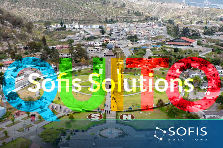 Aerial view of Ecuador